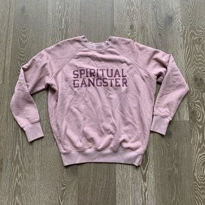 Spiritual Gangster Pink crewneck sweatshirt